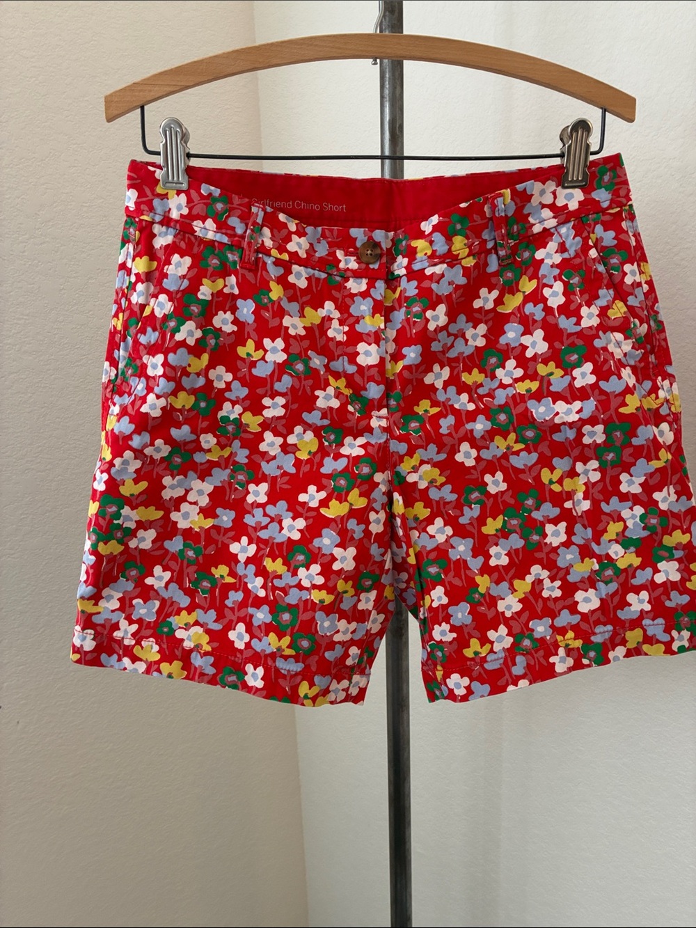 Talbots Floral sz 4 Girlfriend Chino Short Quirky Eclectic Preppy Bermuda